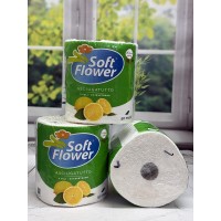 Рушник паперовий Soft Flover 3-ох шаровий 50 м (12шт) З ароматом Лимона